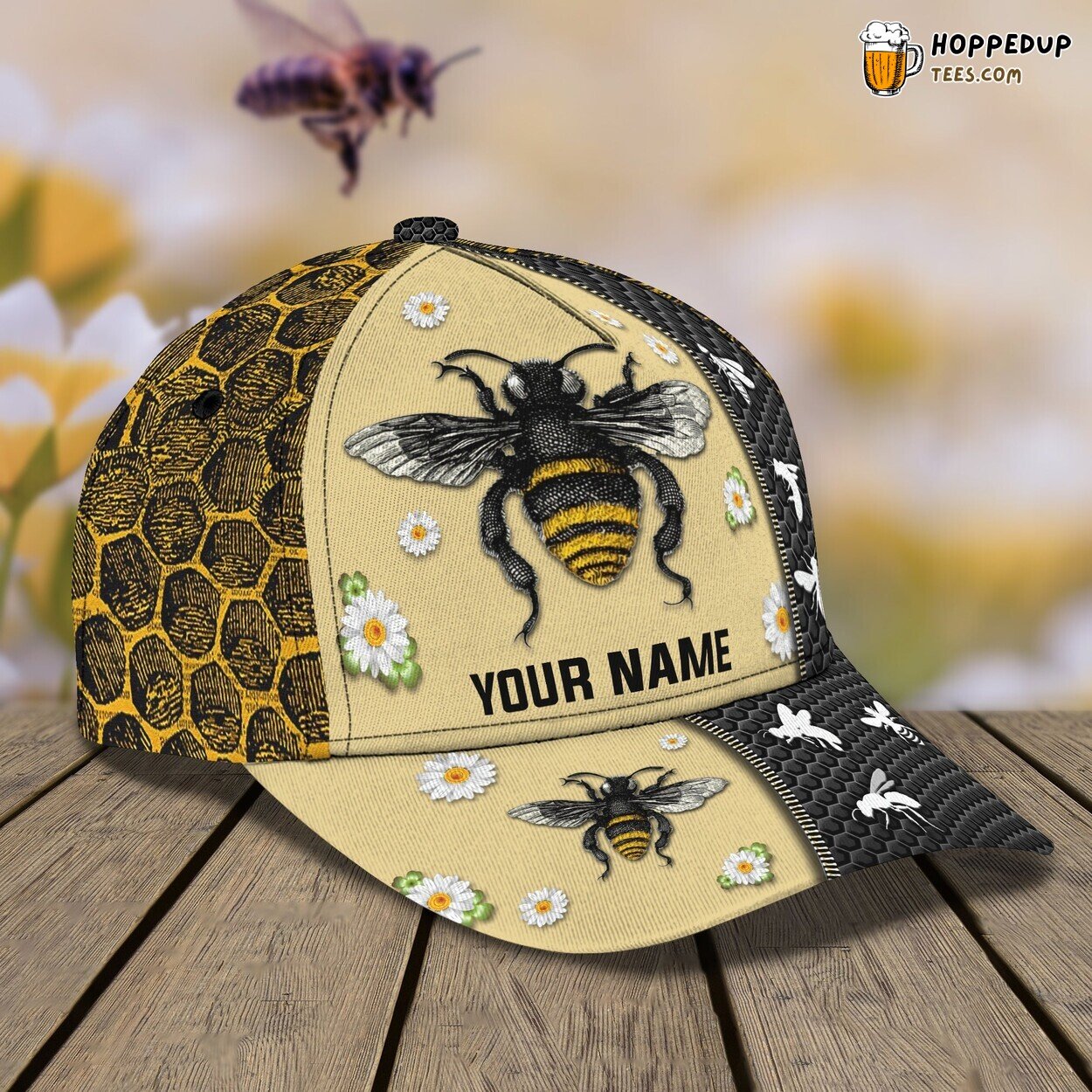 Bee Mystique 3D Classic Cap Personalized Unique Name Design Edition