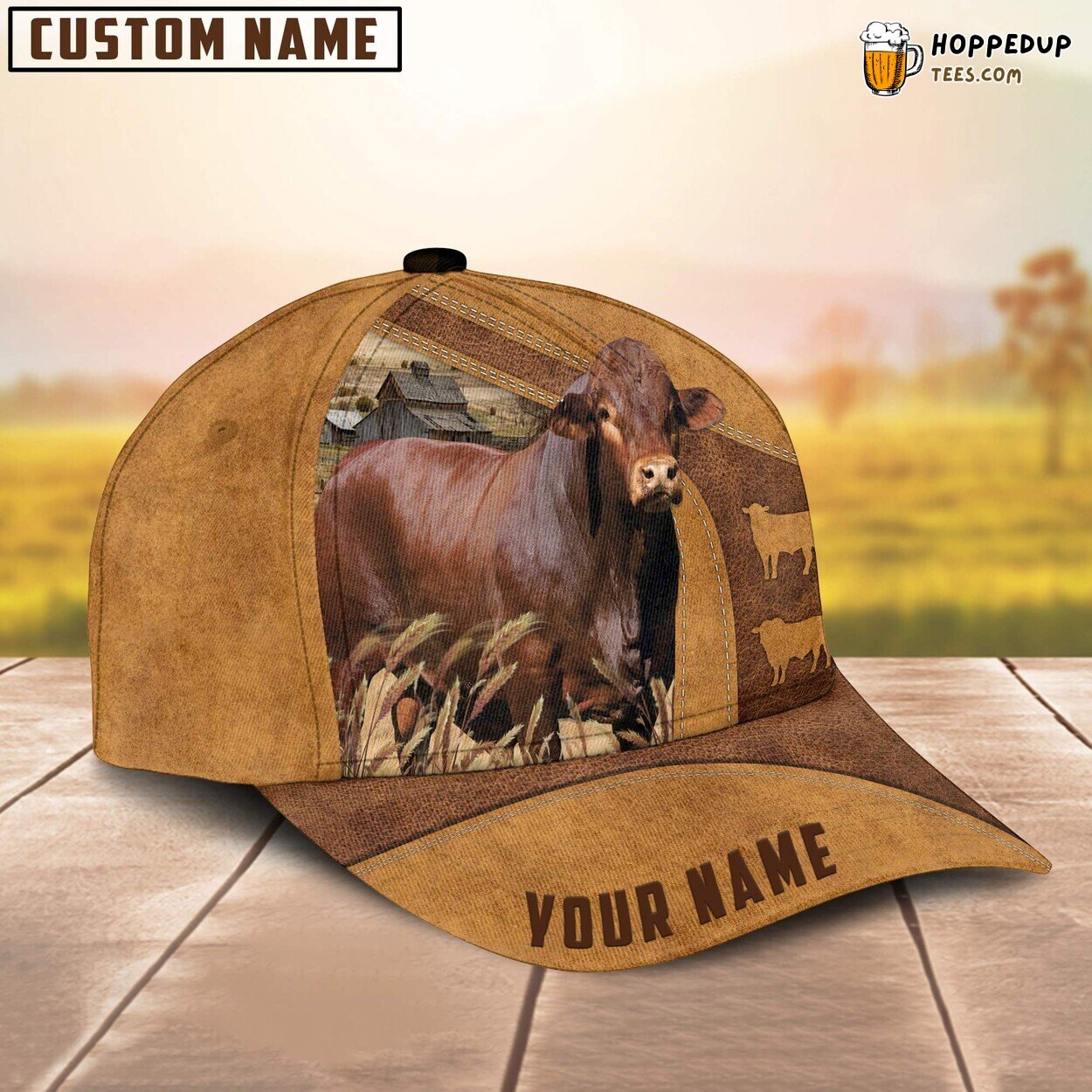 Beefmaster Cattle Unique Farm Baseball Cap Enthusiastic Farmer Lover