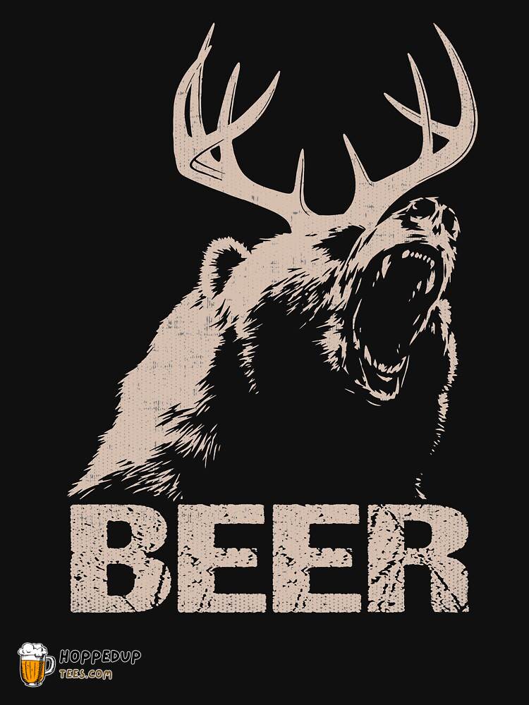 Beer Deer Bear Essential Custom Tee HU