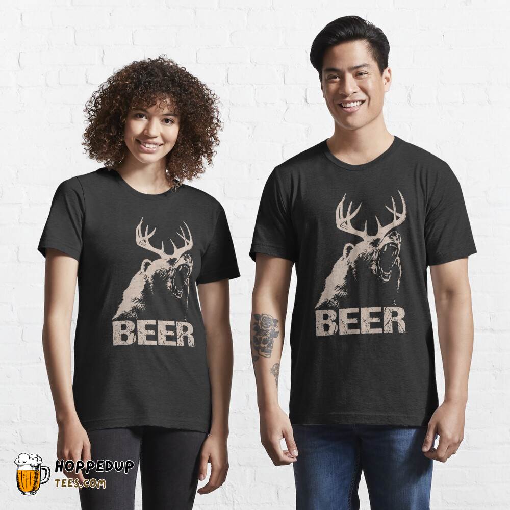 Beer Deer Bear Essential Design Tee HU