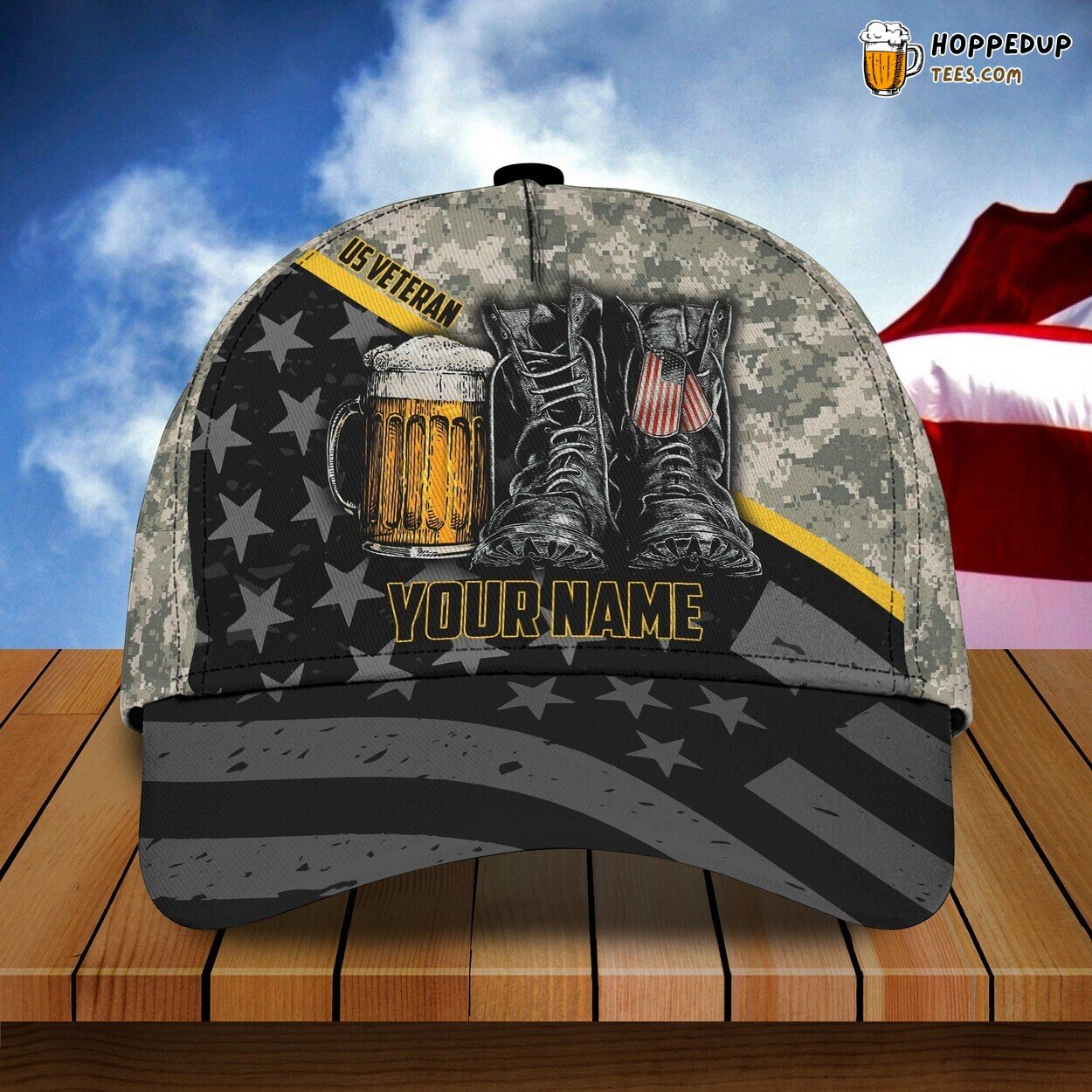 Beer Enthusiast Veteran’s Choice 3D Classic Cap Personalized Edition