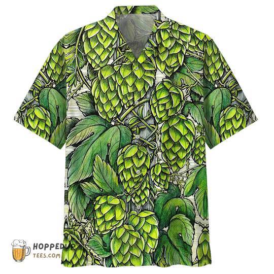 Beer Green Garden Galaxy Hawaiian Shirt