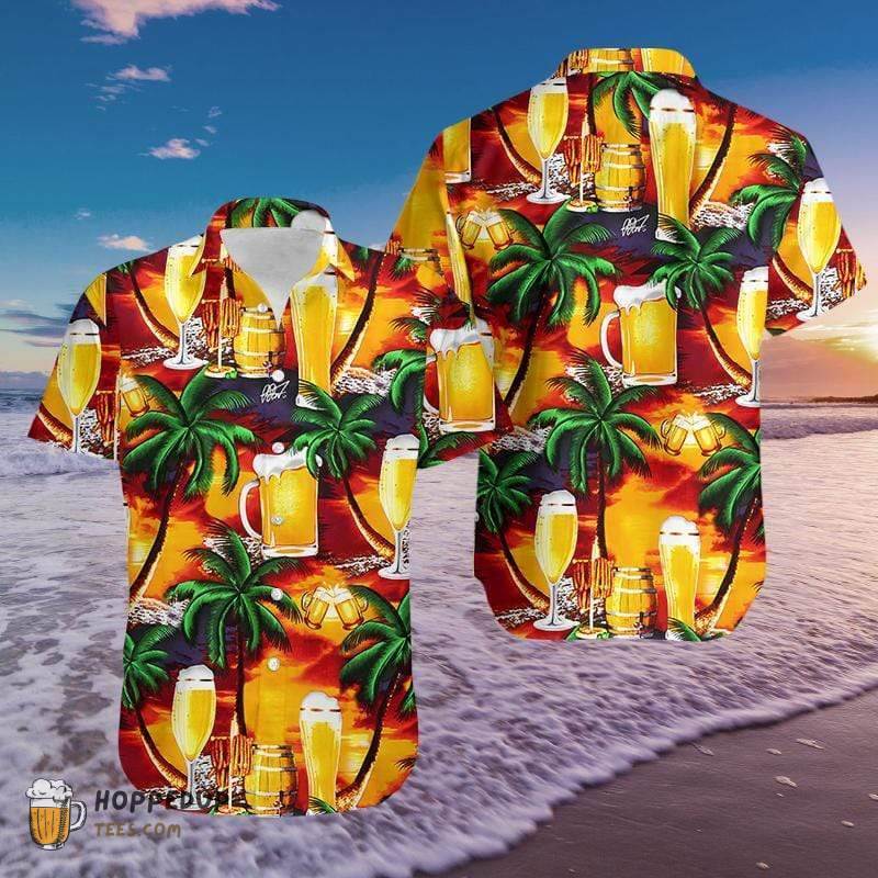 Beer In Paradise Hawaiian Shirt