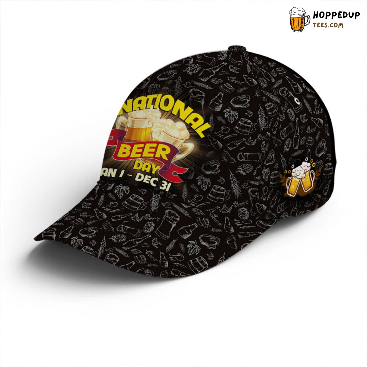Beer Lovers Humor Vector Style Unique Statement Baseball Cap