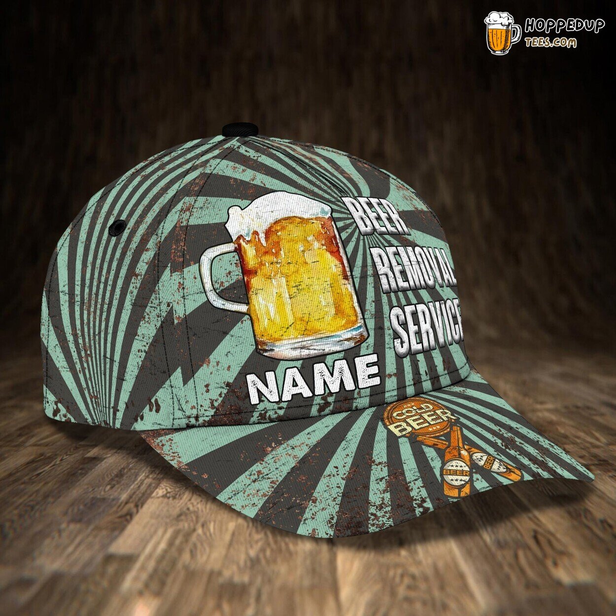 Beer Removal Service 3D Classic Cap Personalized Name Premium Design