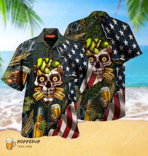 Beer Skull Best Hawaiian Shirts