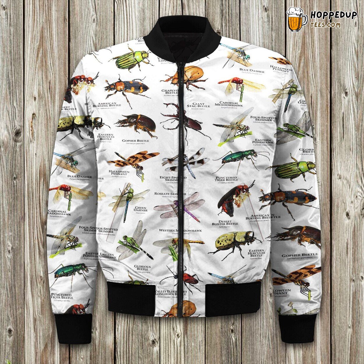 Beetles Of America Insects Bomber Jacket