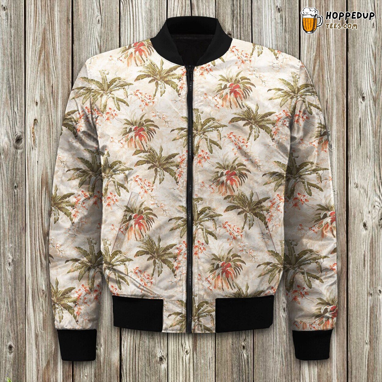Beige Bonny Cove Design Winter Bomber Jacket Elite Collection