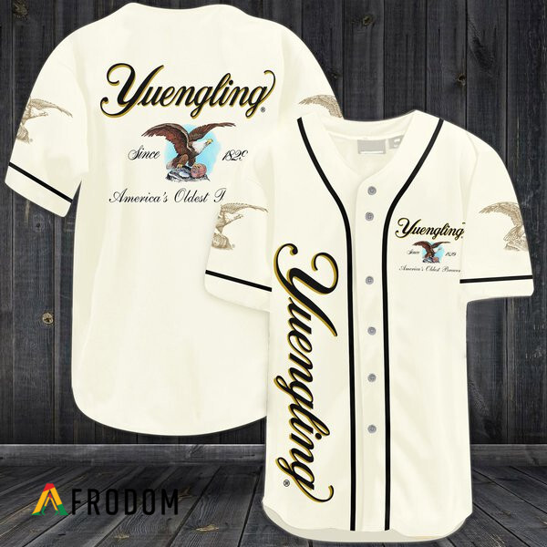 Beige Yuengling Beer Baseball Jersey HU