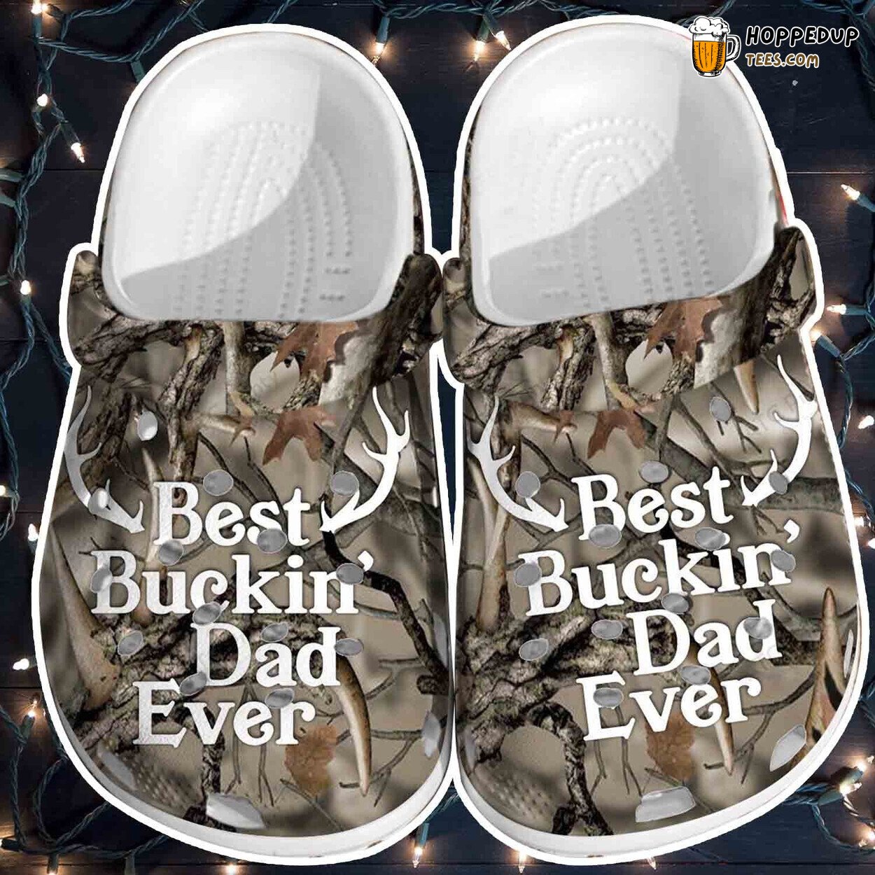 Best Buckin Dad Ever Deer Themed Men Father Day Clogs