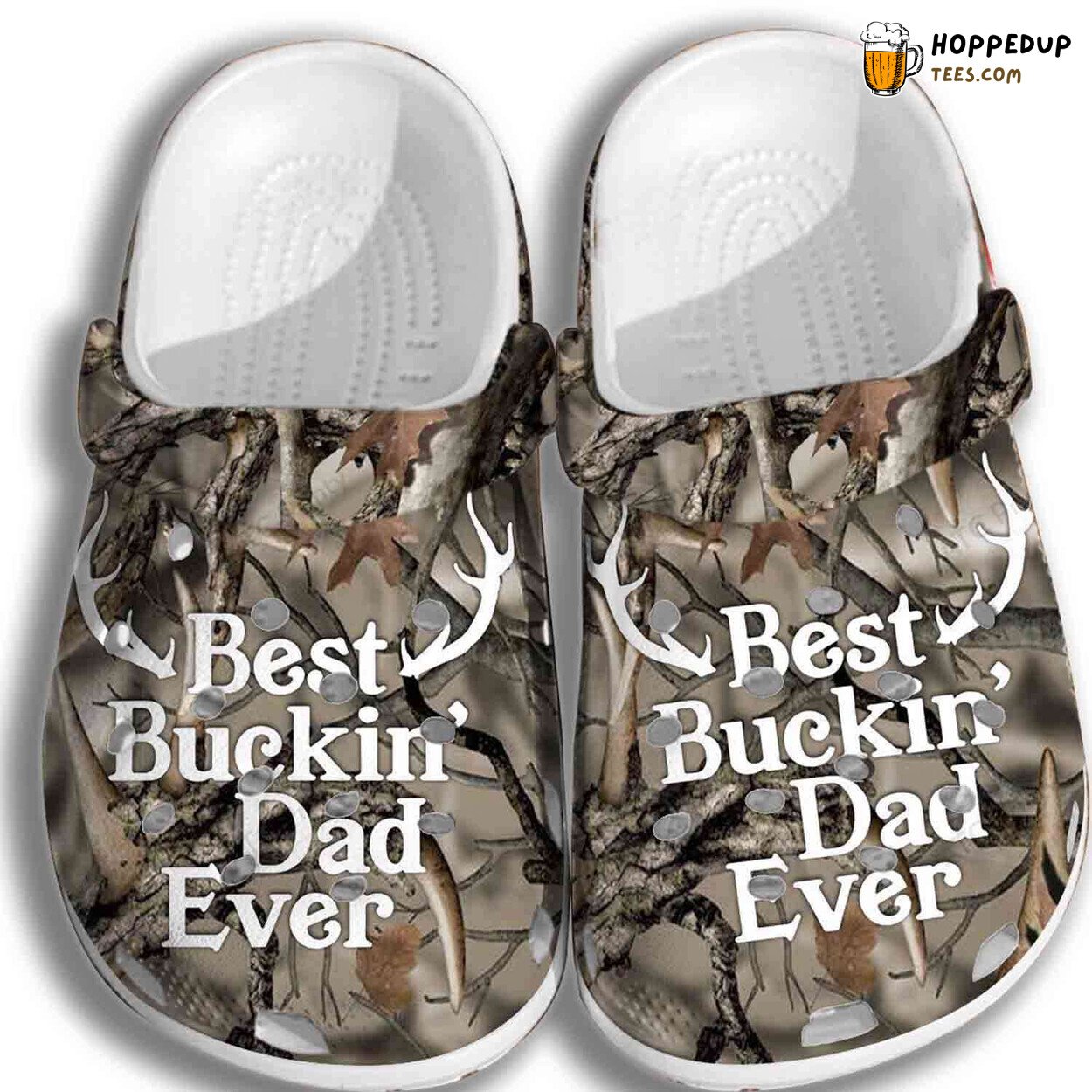 Best Buckin Dad Ever Themed Comfortable Unique Design Clogs