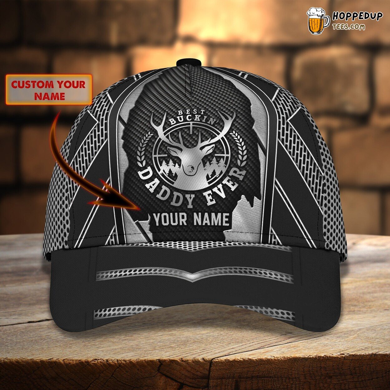 Best Buckin’ Daddy Ever 3D Classic Cap Personalized Name Unique Premium Style
