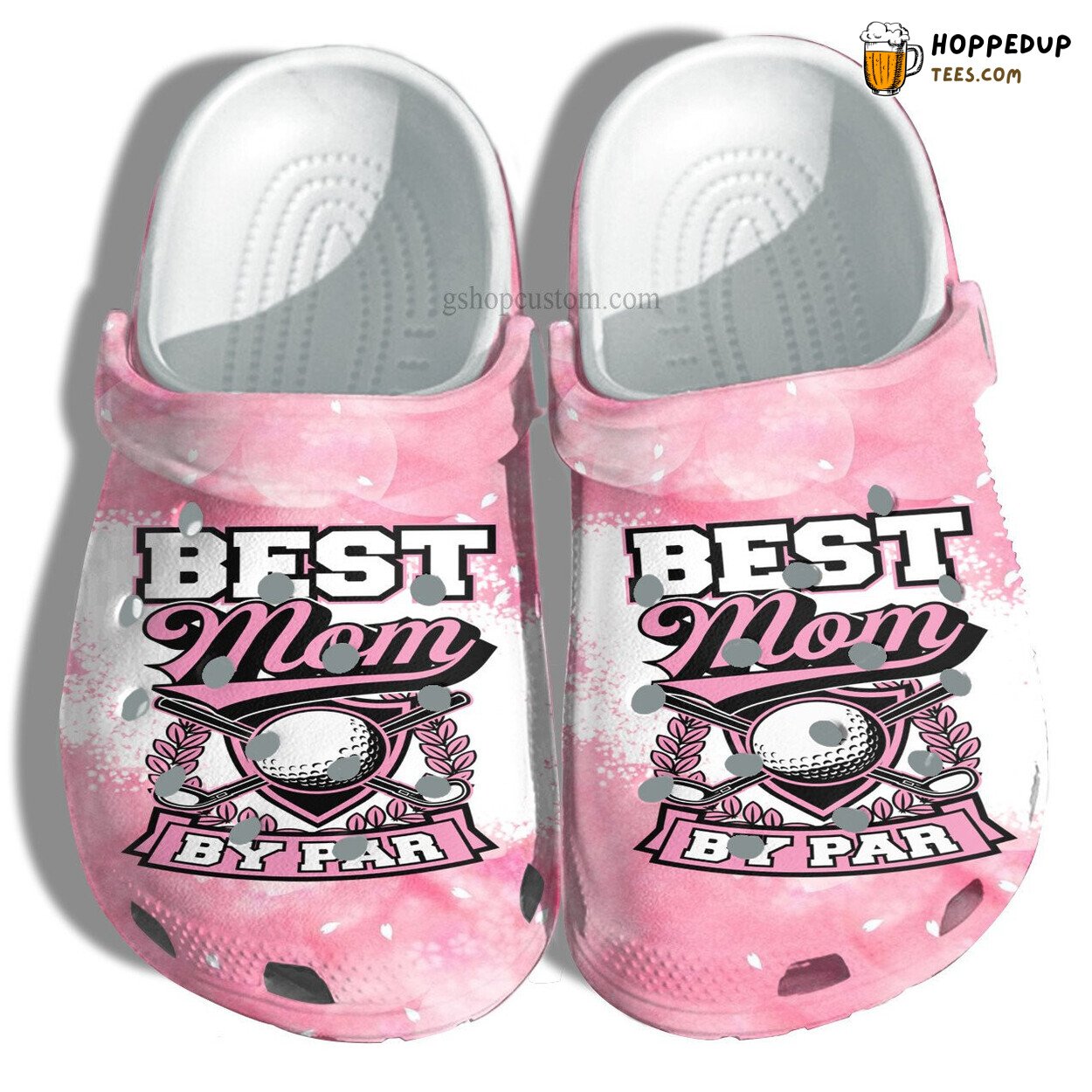 Best Mom By Par Croc Shoes Perfect Grandma Gift Golf Themed Design