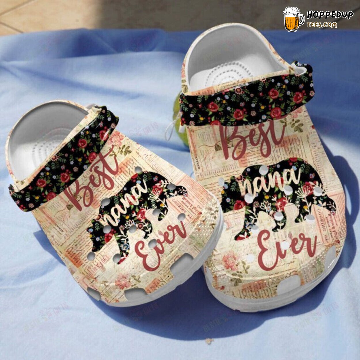 Best Nana Bear Ever Mothers Day Grandma Gift Comfortable Clogs