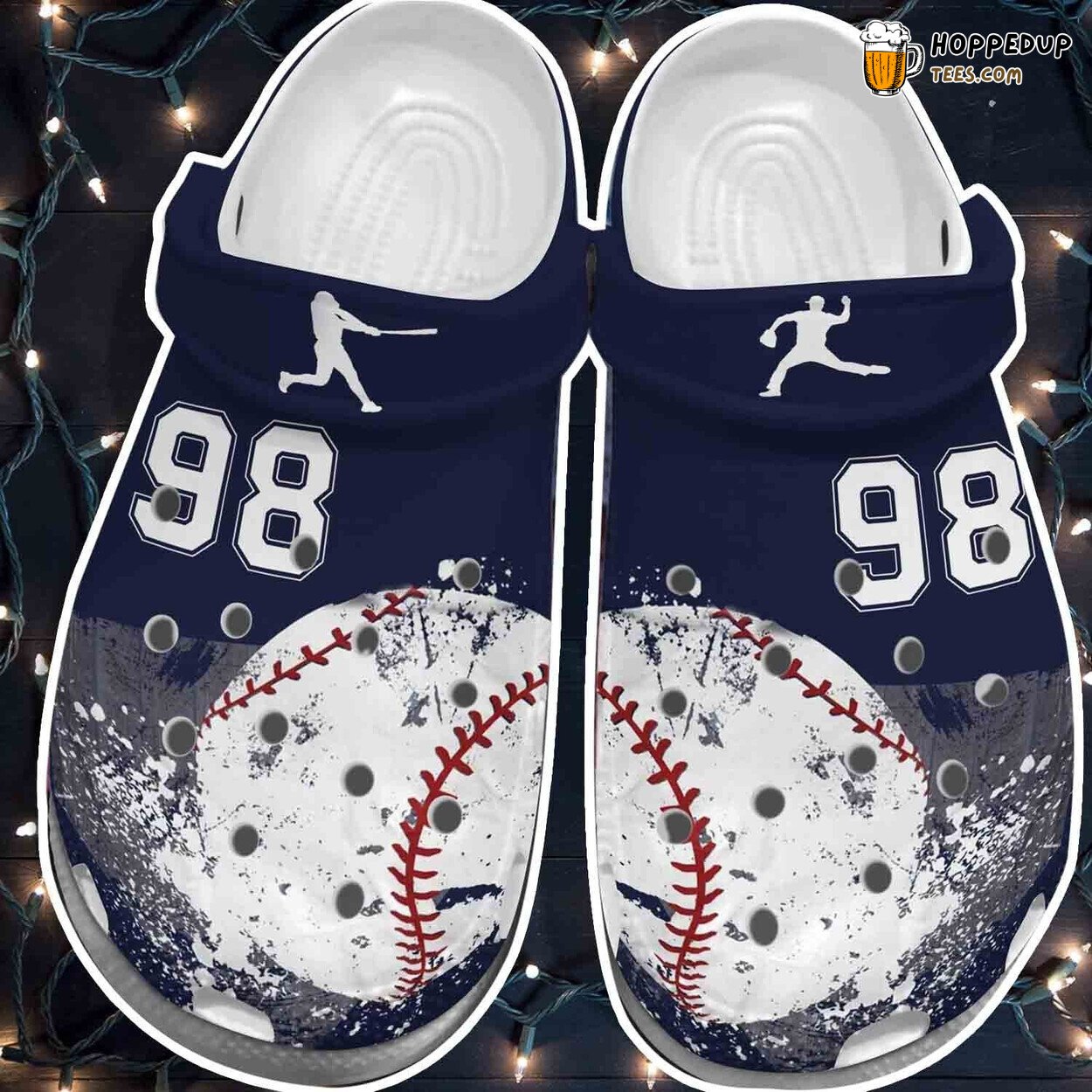 Big Baseball Vector Action Inspired Comfortable Clogs Athletic Shoes