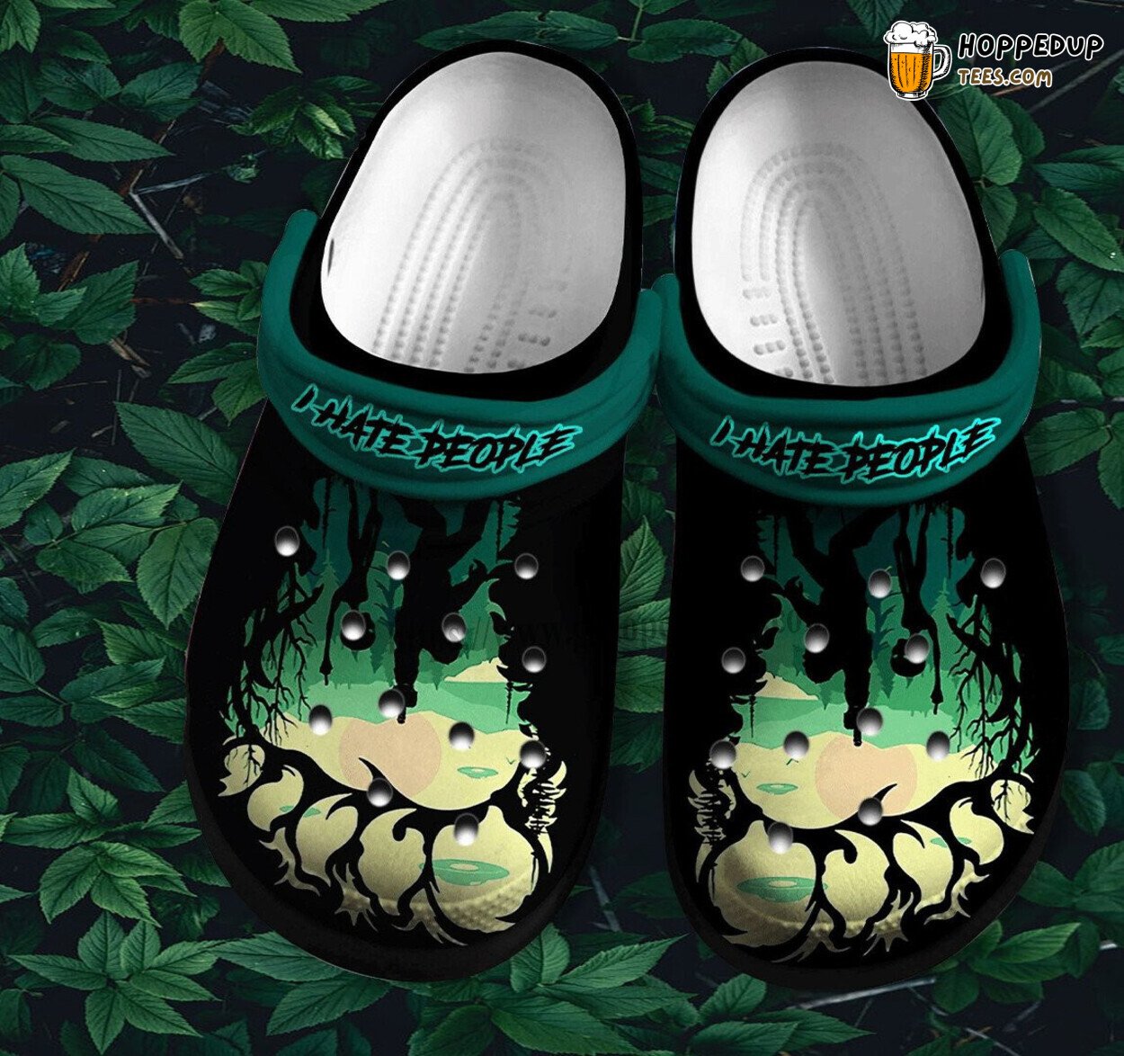 Bigfoot I Hate People Camping Shoes Grandpa Father’s Day Camper Jungle