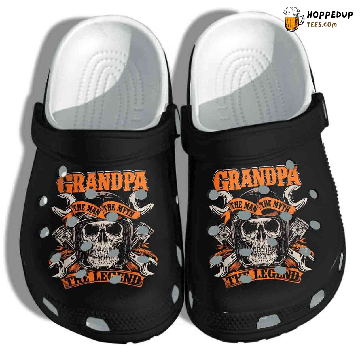 Biker Tattoo Inspired Classic Comfortable Unique Clogs Shoes Design
