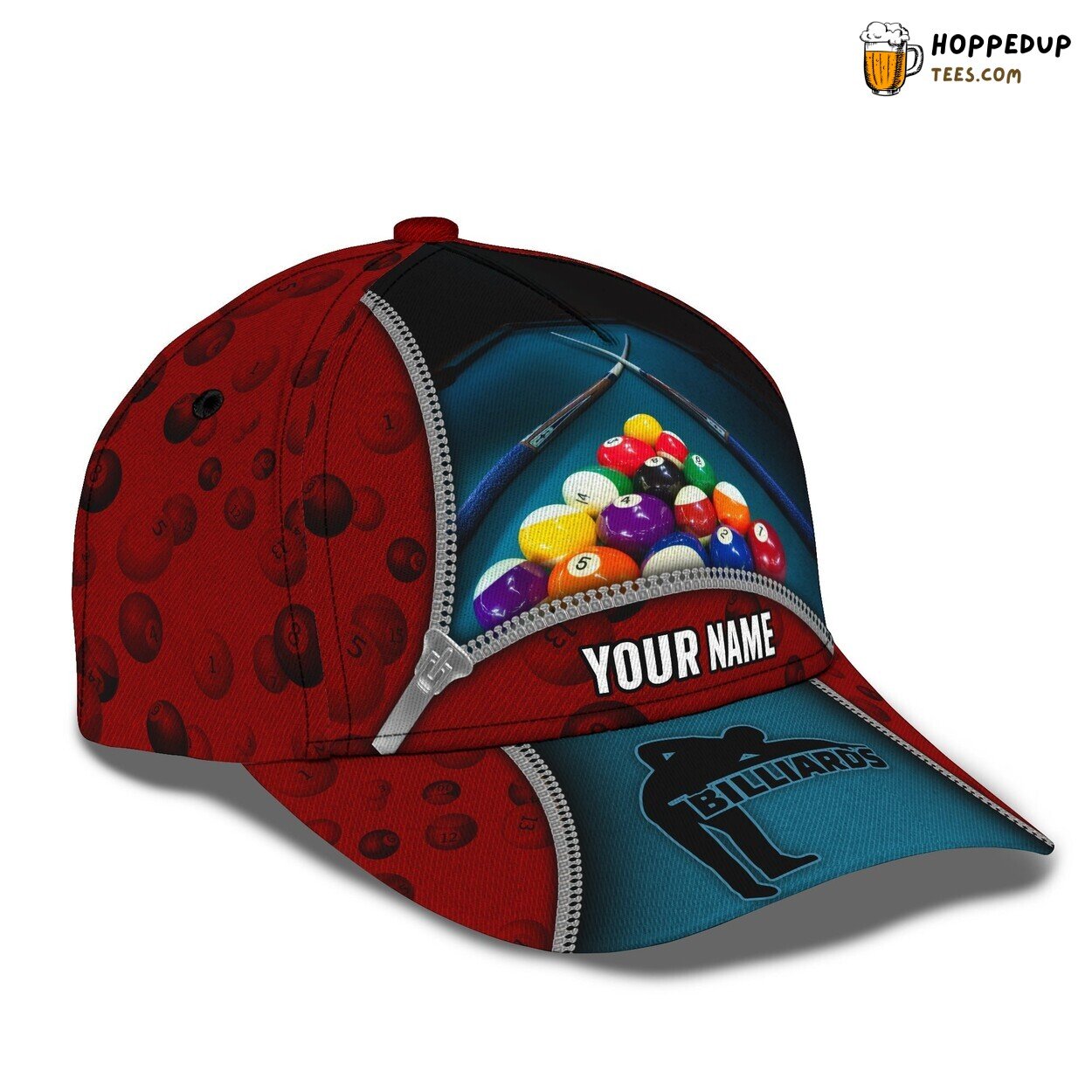 Billiard Edition Classic 3D Cap Personalized Name Unique Premium Design