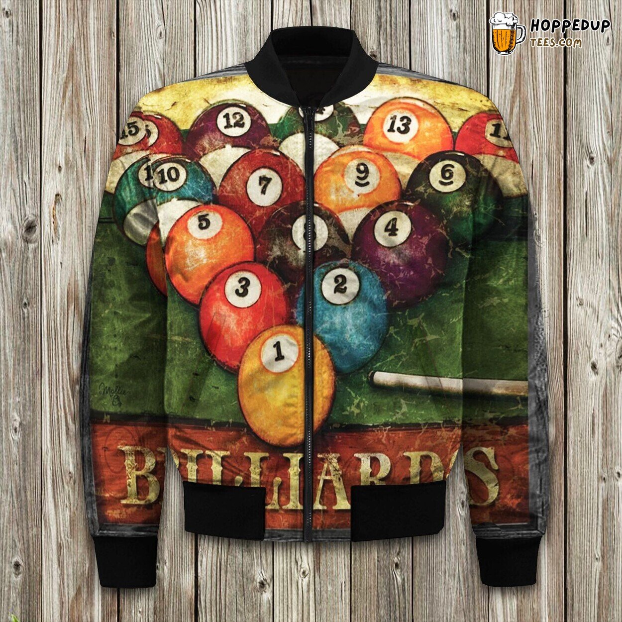 Billiards Game Essence Winter Bomber Jacket Tailored Unique Elegance Precision
