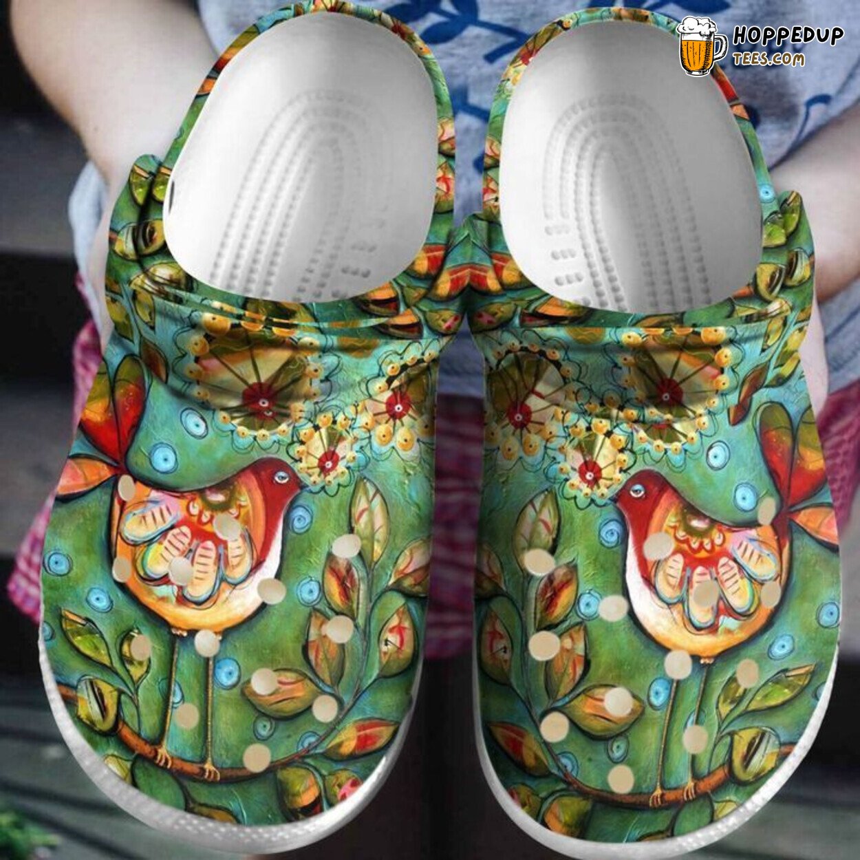 Bird Beautiful Classic Theme Comfortable Unique Design Clog Shoes