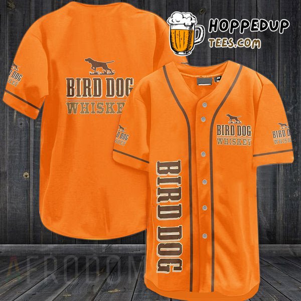 Bird Dog Orange Inspired Baseball Jersey Distinctive Unique Design Look