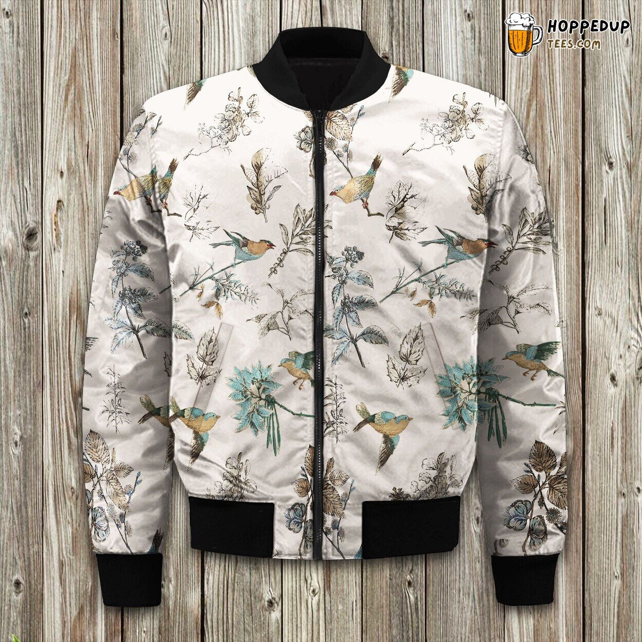 Bird In Flight Design Winter Bomber Jacket Tailored Unique Elegance Precision
