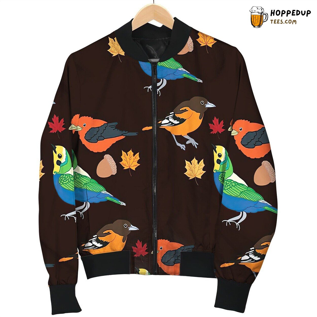 Bird Pattern By Courtney Graben Bomber Jacket