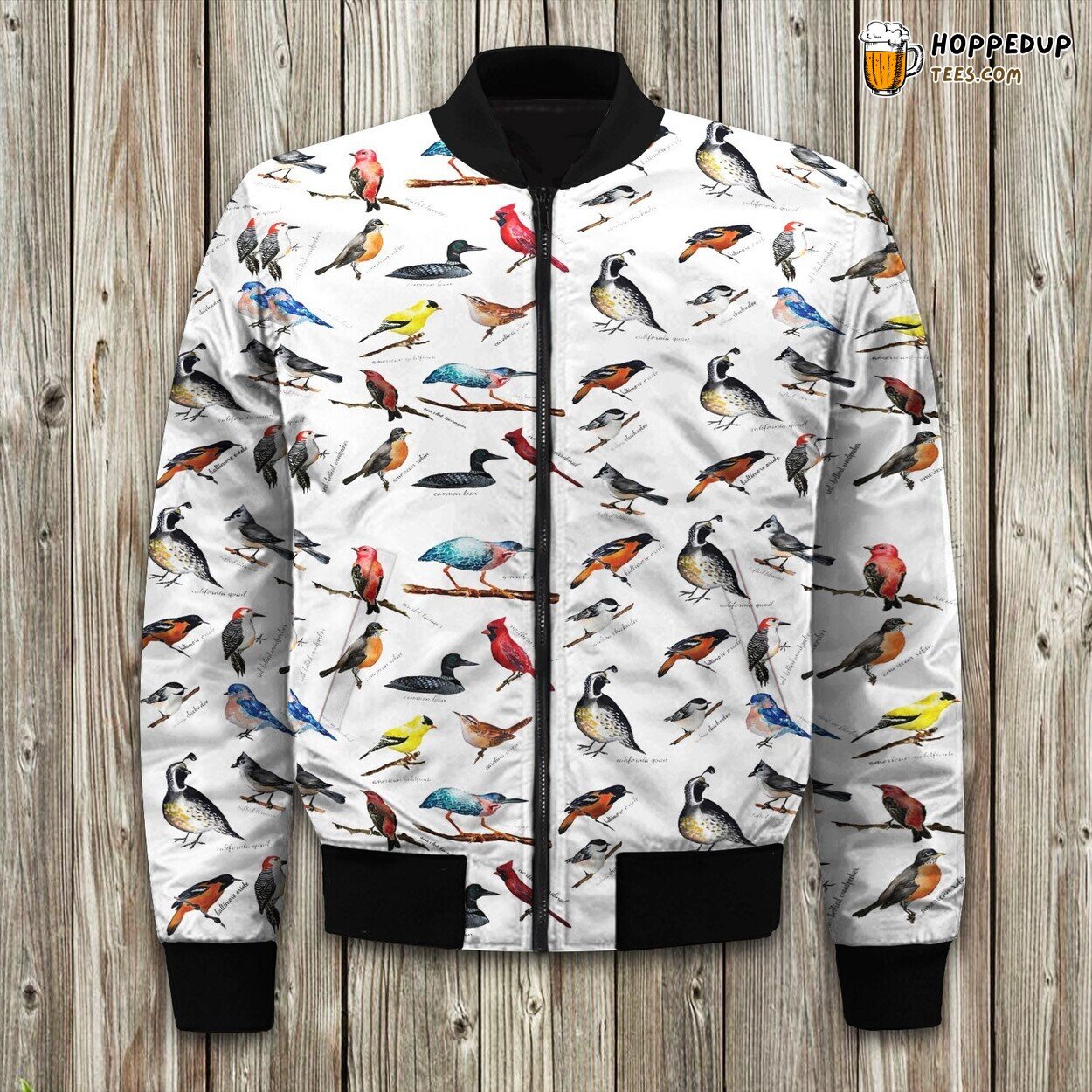Birds Birdwatching Birds Of North America Songbird Bomber Jacket
