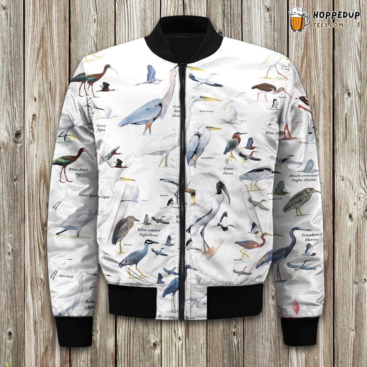 Birdwatching Birds Of North America Bomber Jacket