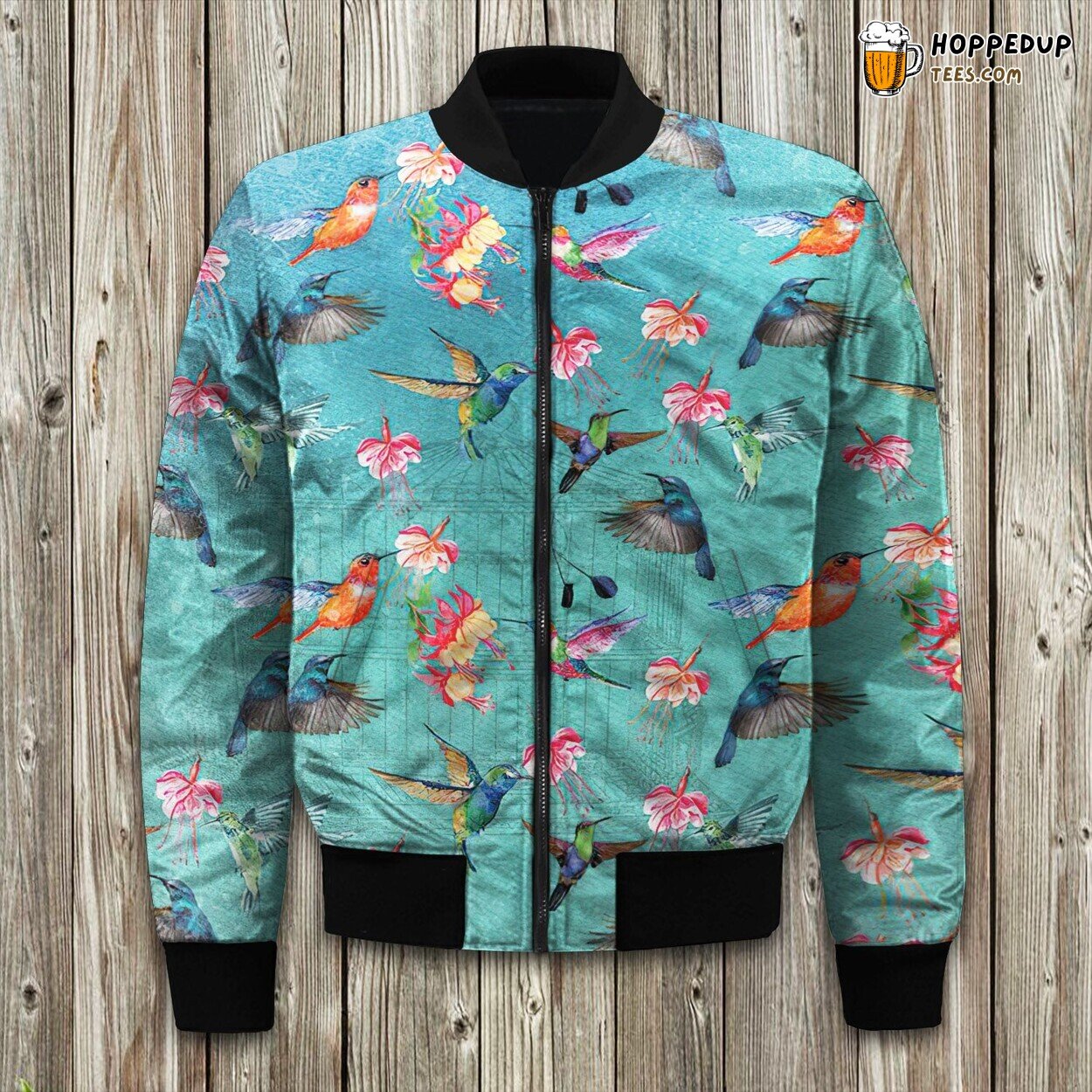 Birdwatching Vintage Hummingbirds Bomber Jacket