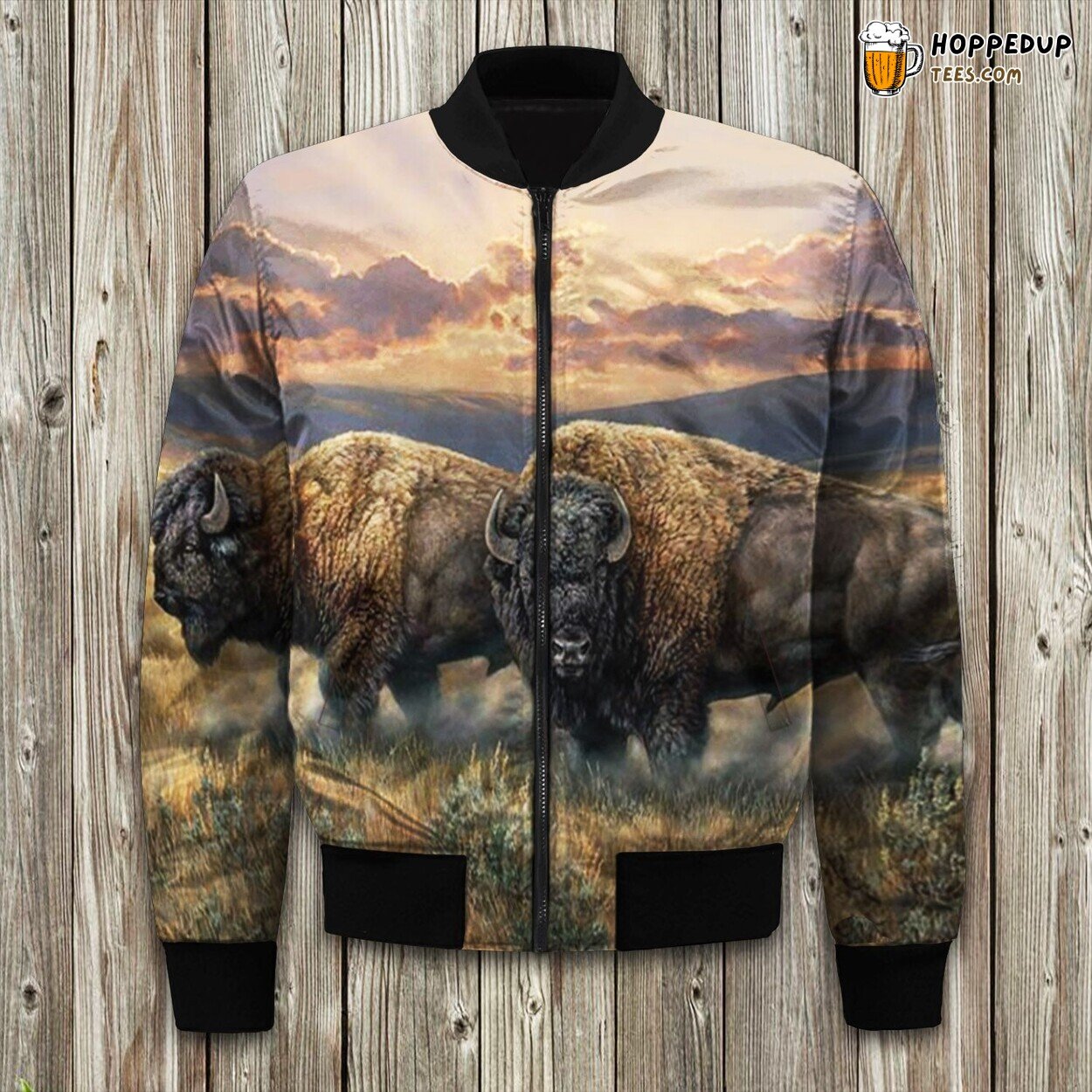 Bison of America Winter Bomber Jacket Tailored Unique Exquisite Precision
