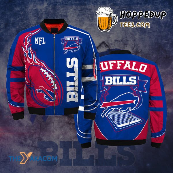 Bisons Bills Logo Fan Gift Buffalo Bomber Jacket Christmas Outerwear Team