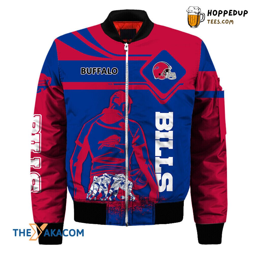 Bisons Bills Men’s Helmet Gift Bomber Jacket Christmas Outerwear Buffalo