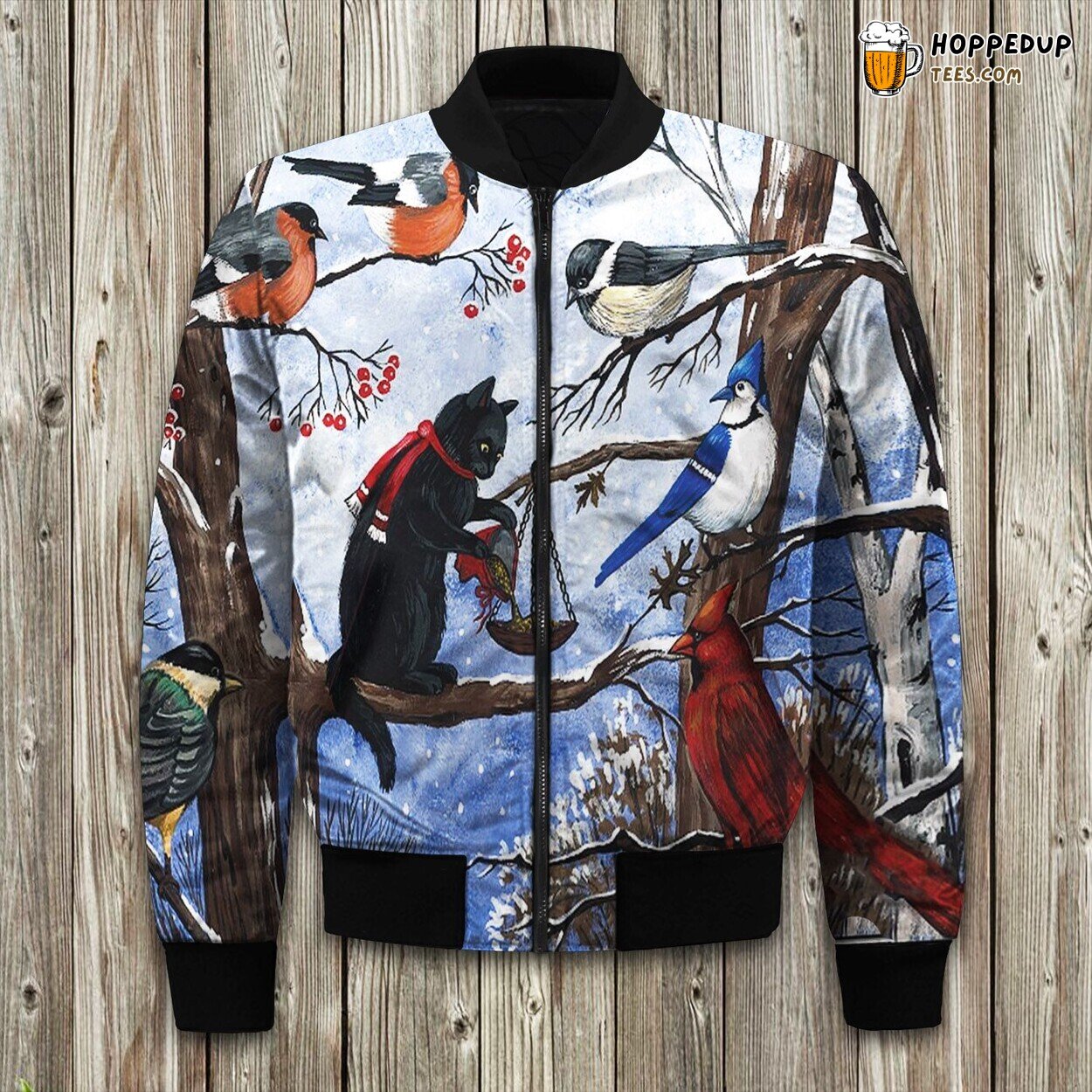 Black Cat Season Of Magic Bomber Jacket