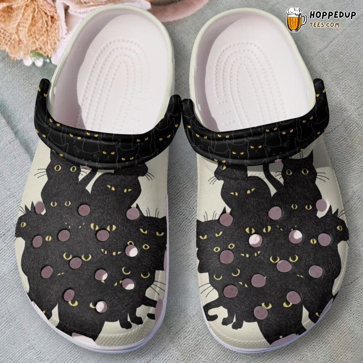 Black Cat Team Theme Shoes Cats Look At Me Birthday Gift Design