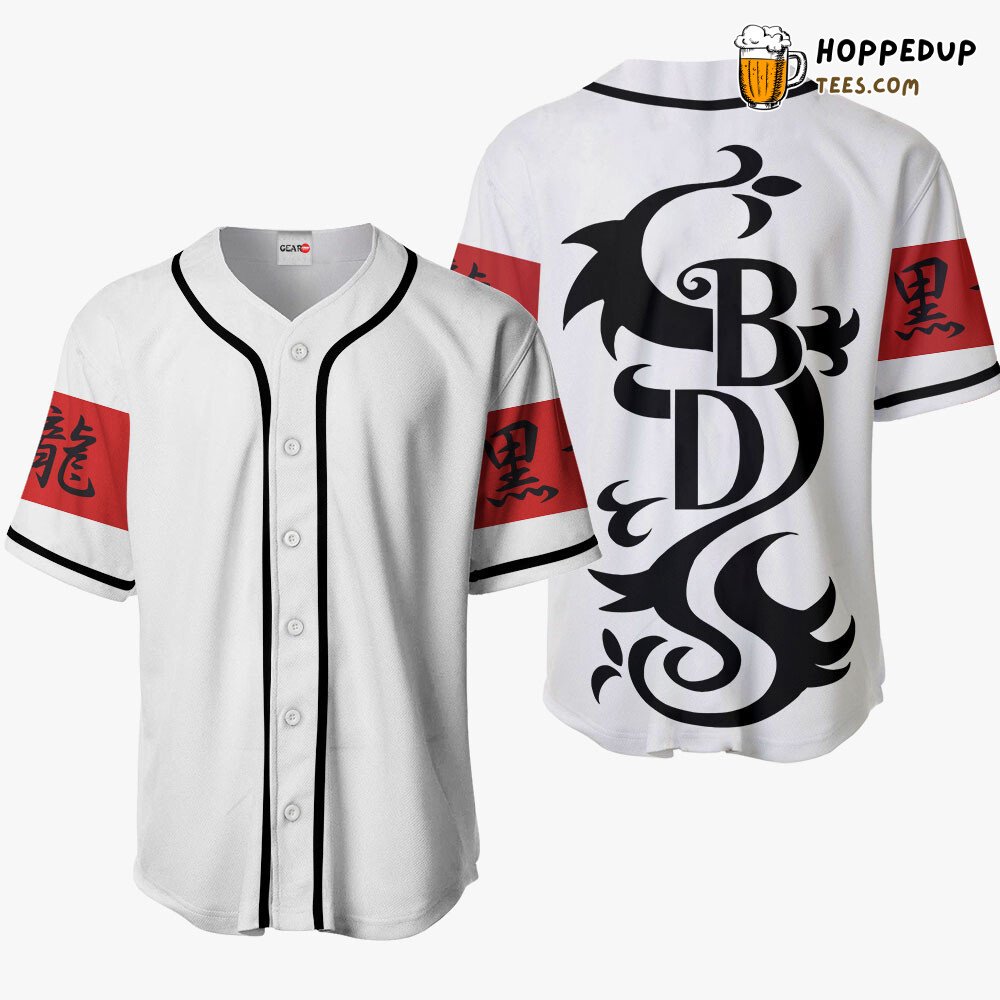 Black Dragon Unique Design Anime Baseball Jersey Shirt Distinctive Edition Black Dragon Unique Design Anime Baseball Jersey Shirt Distinctive Edition