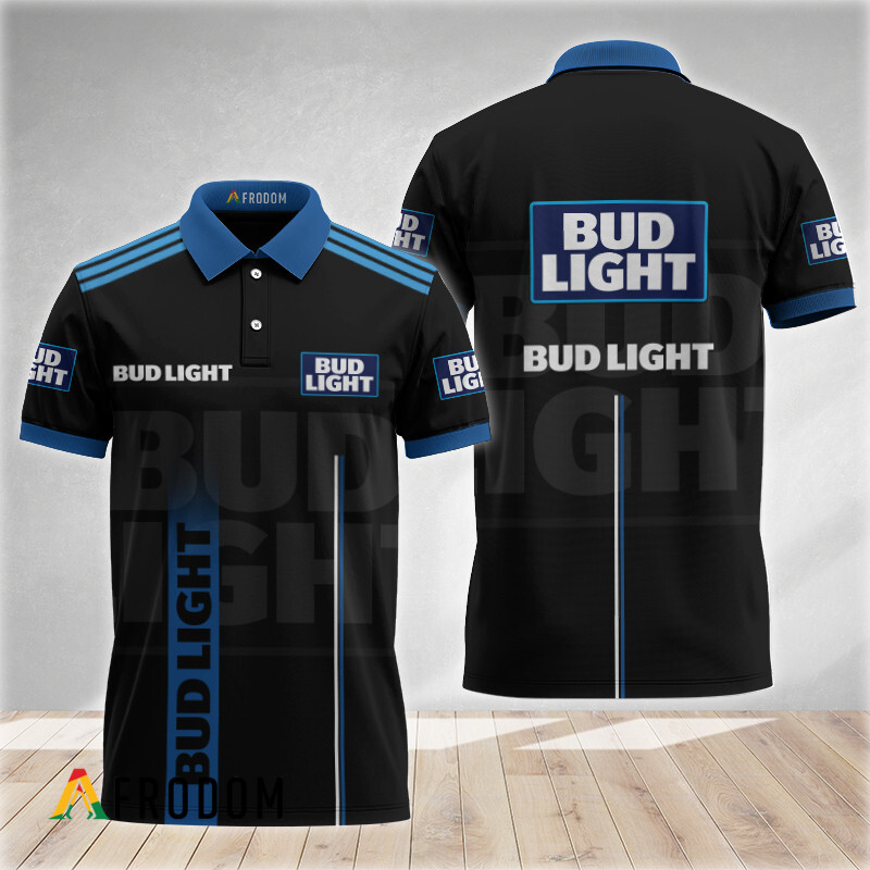 Black Esports Inspired Bud Light Polo Shirt HU