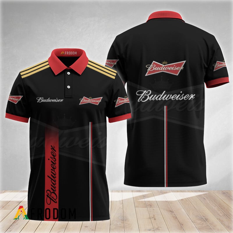 Black Esports Inspired Budweiser Beer Polo Shirt HU