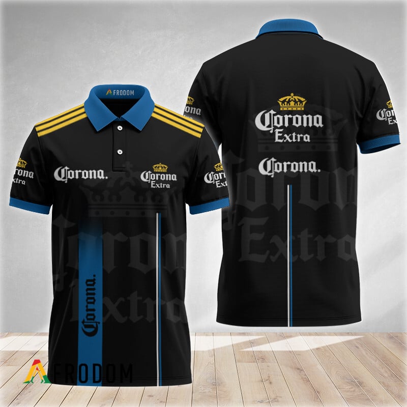 Black Esports Inspired Corona Extra Polo Shirt HU