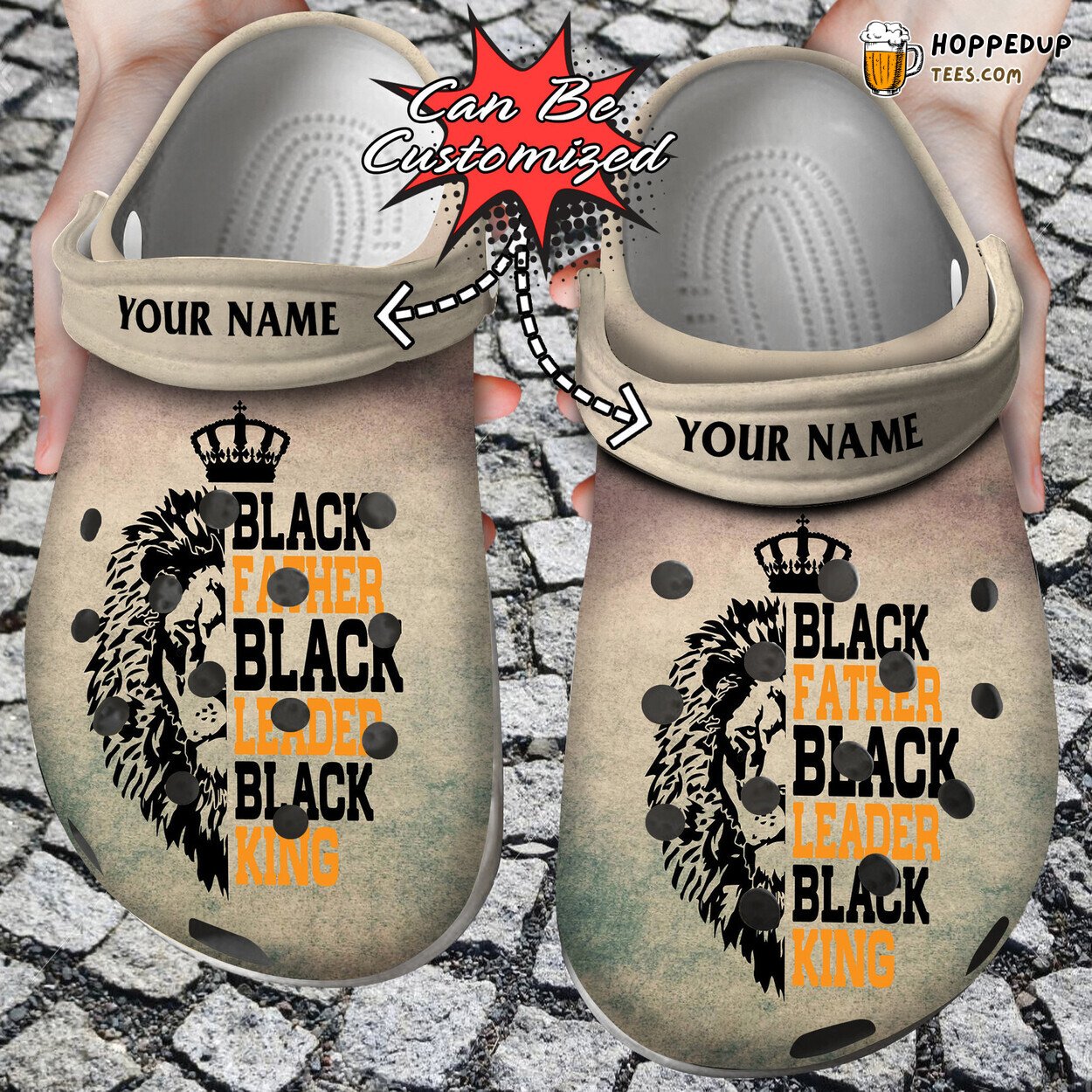 Black Father Leader King Custom Father’s Day Comfortable Clogs