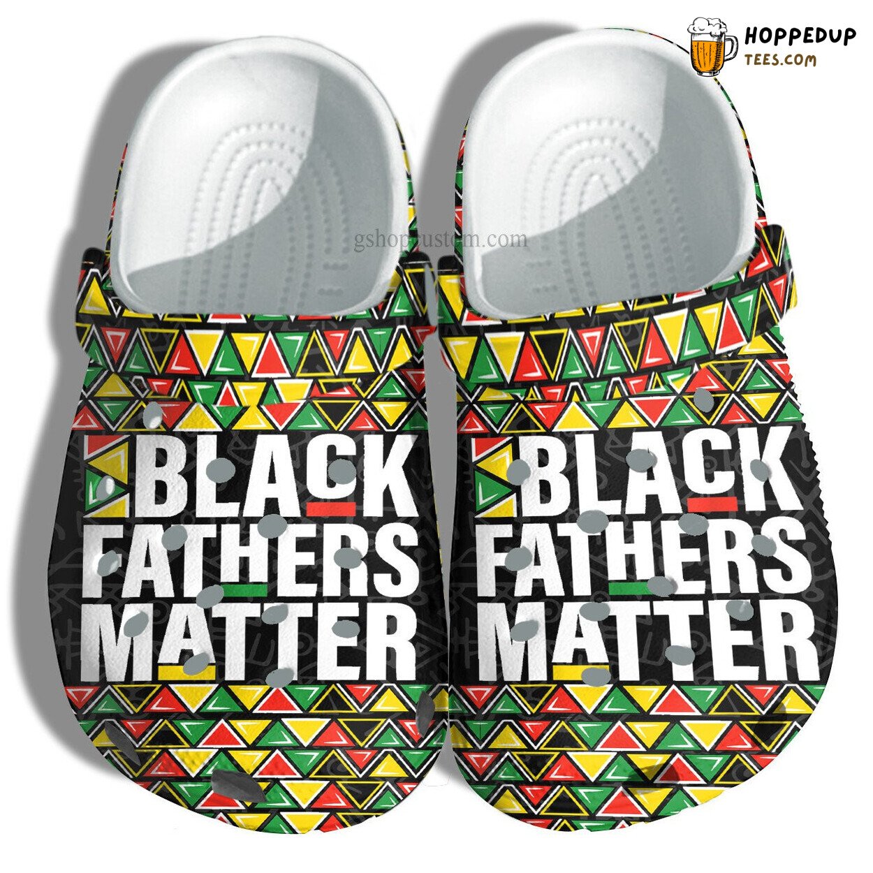Black Fathers Matter Africa Style Croc Shoes Grandpa Father’s Day King