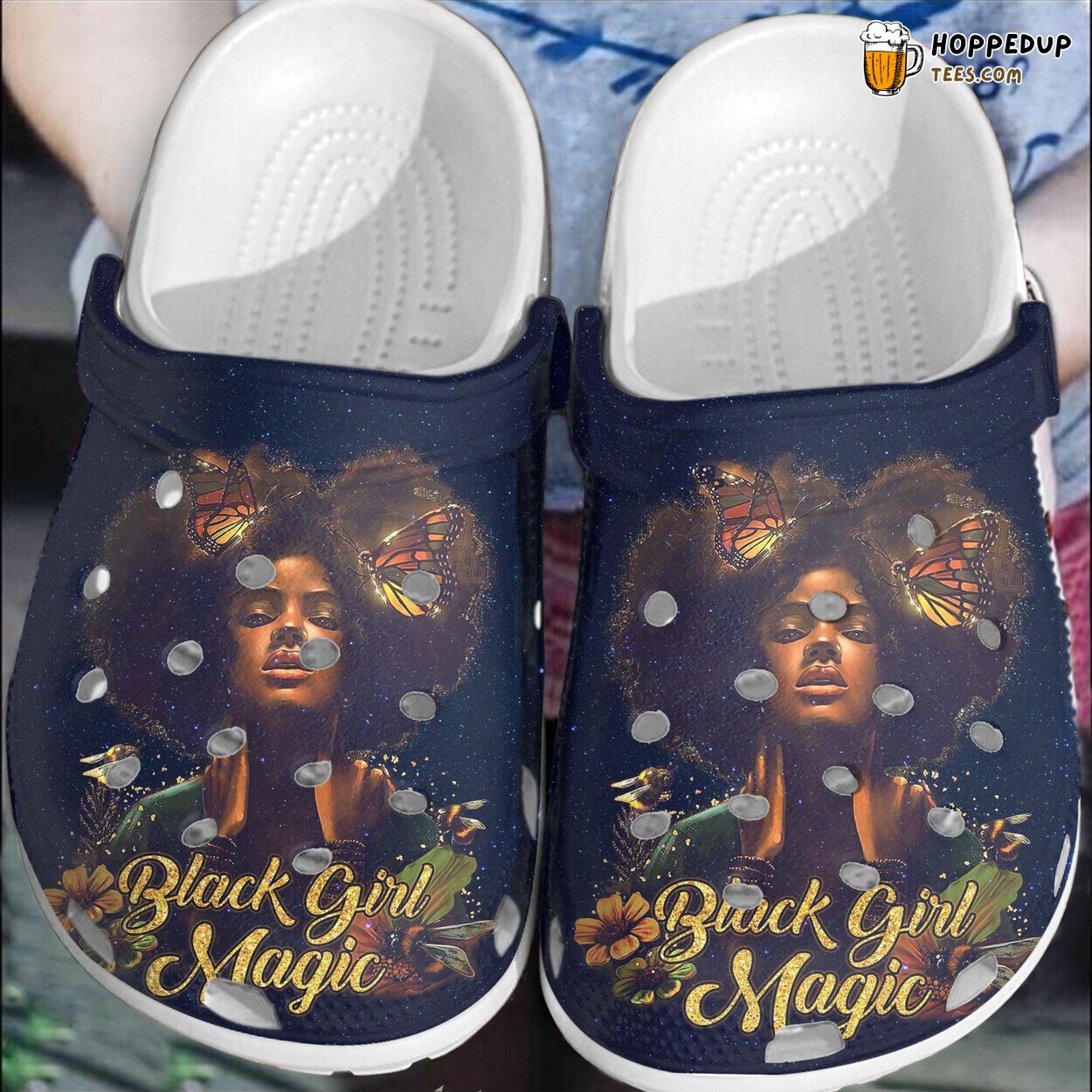 Black Girl Magic Butterfly Pride Beauty Custom Birthday Gift Shoes