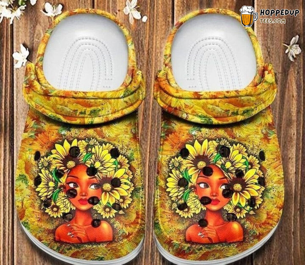 Black Girl Proud Empowerment Themed Comfortable Clog Shoes Unique Design