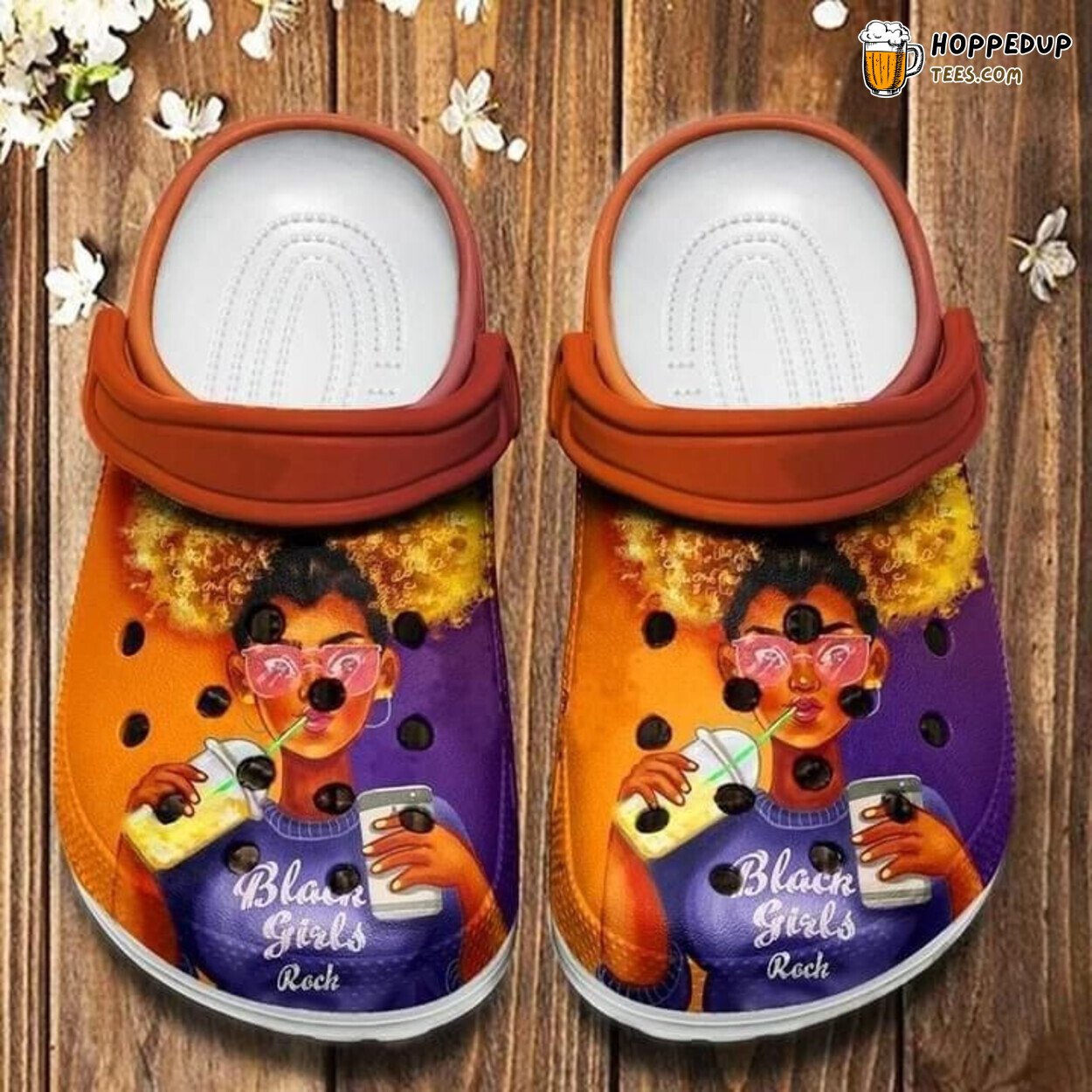 Black Girl Rock Theme Drinking Milk Tea Inspired Unique Design
