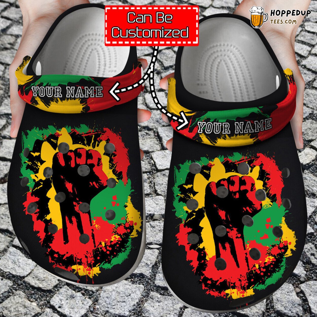 Black History Month African American Personalized Clog Shoes