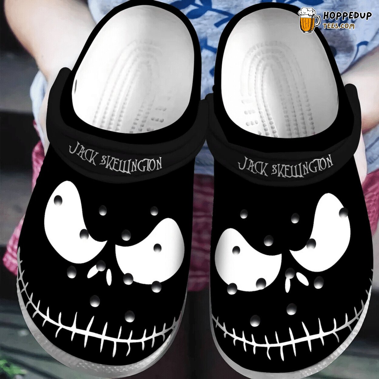 Black Jack Skellington Horror Halloween Classic Comfortable Unique Clogs