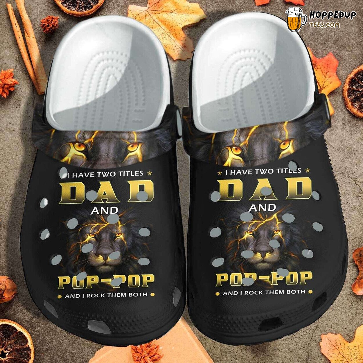 Black Lion Father King Dad Honor Papa Themed Comfortable Clogs