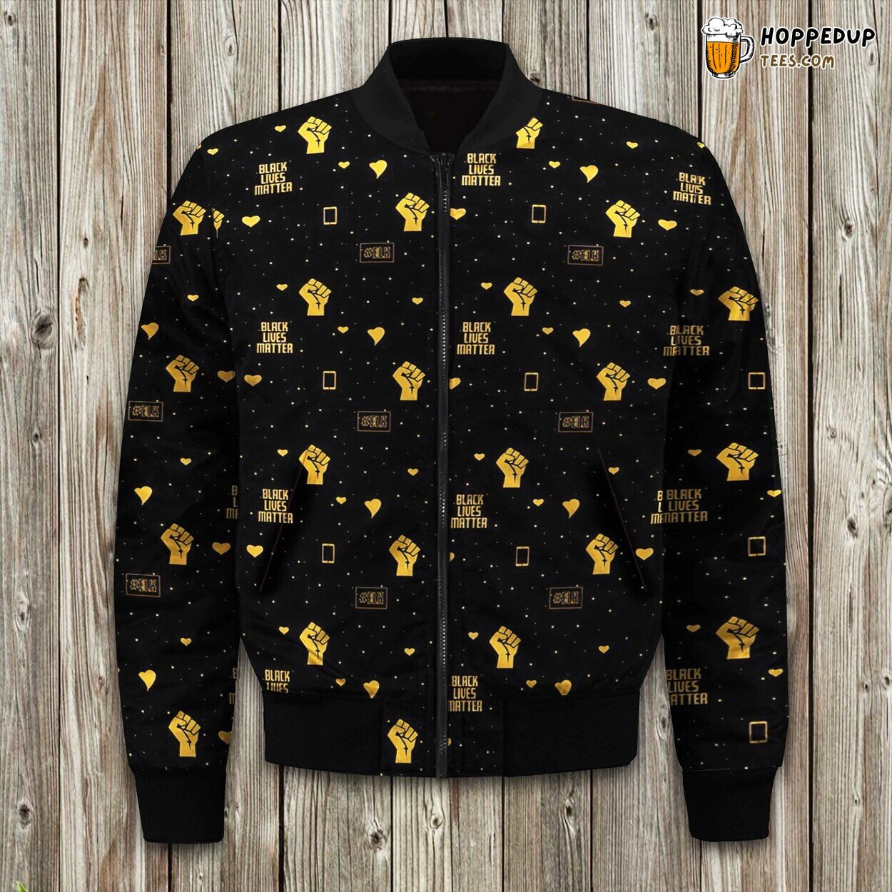 Black Lives Black Fashion Bomber Jacket
