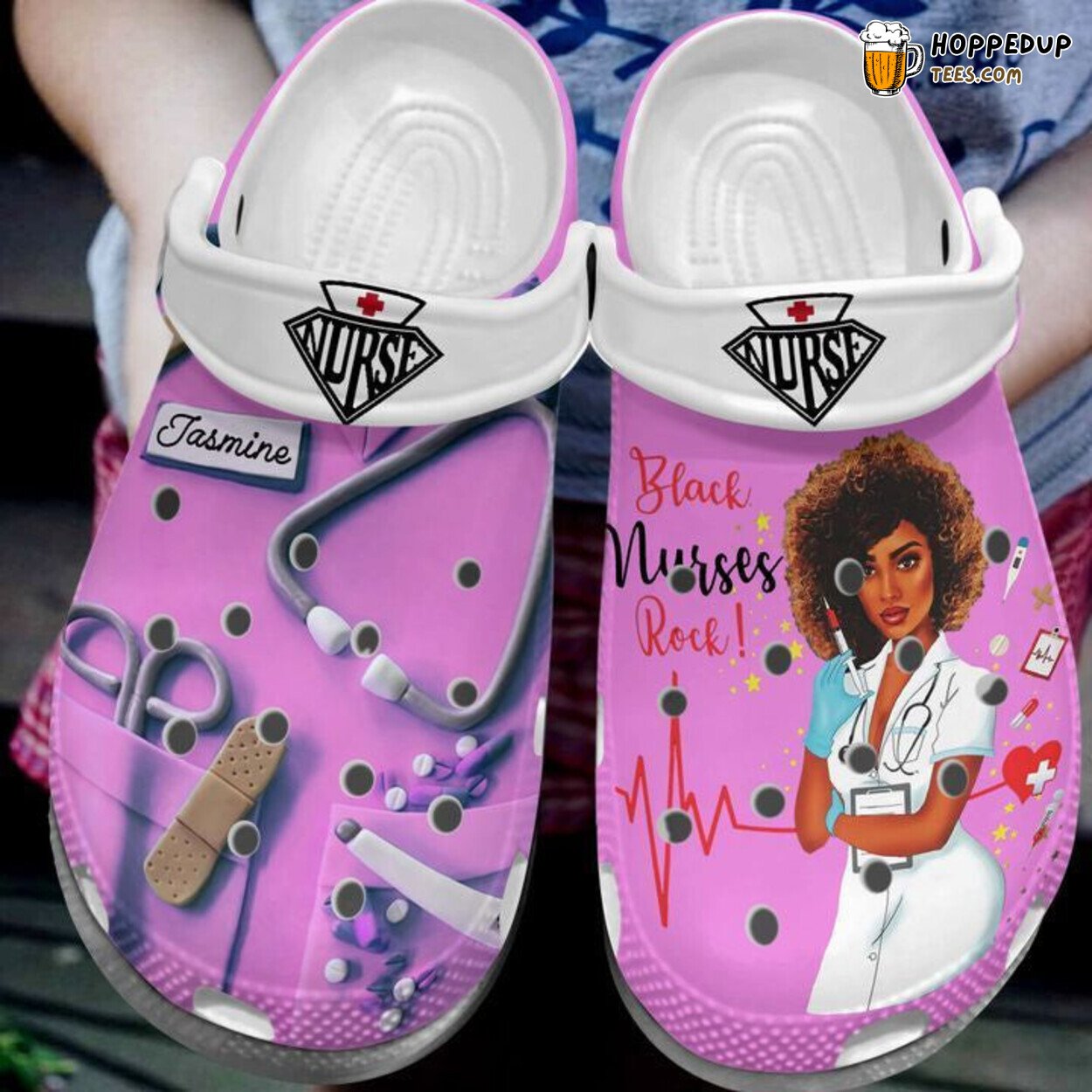 Black Nurses Rock Shoes Proud Custom Birthday Gift for Healthcare Workers
