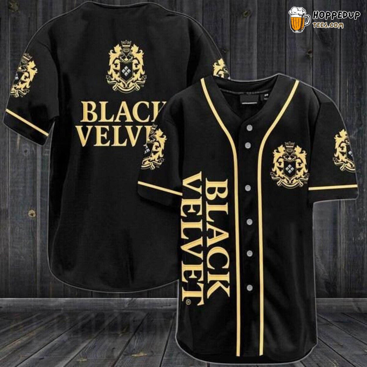 Black Velvet Canadian Whisky Vintage Look Baseball Jersey Classic